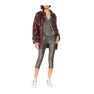 Ganni Cropped Sparkly Leggings
